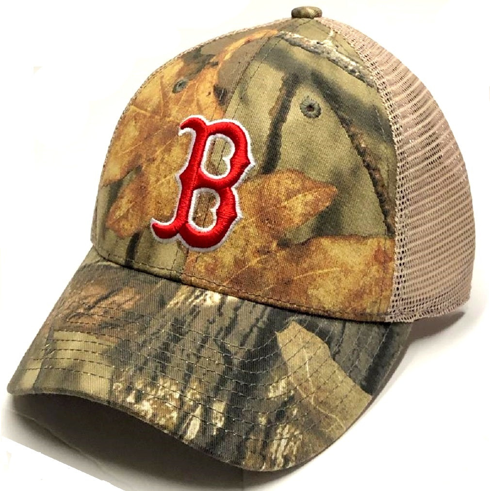 Boston Red Sox MLB Fan Favorite Mossy Oak Camo Mesh Hat Cap Men's Snap –  East American Sports LLC