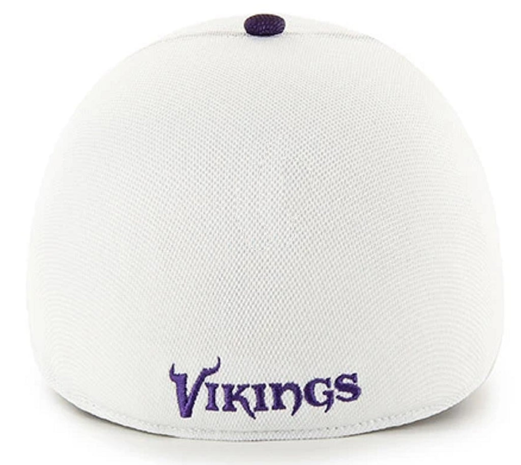 Minnesota Vikings Wave Solo White Structured Hat Cap Adult One