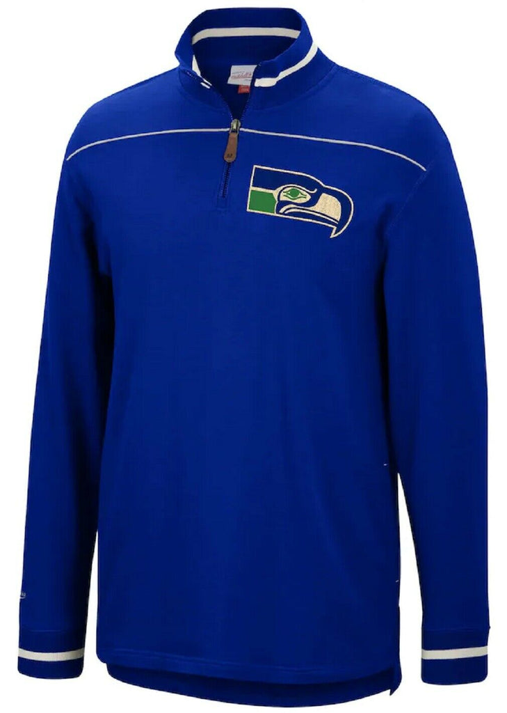 Seattle Seahawks NFL Mitchell & Ness Vintage Throwback 1/4 Zip