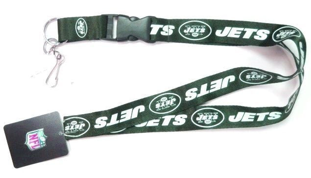 New York Jets NFL PSG Green Logo Lanyard Breakaway Metal Key Chain