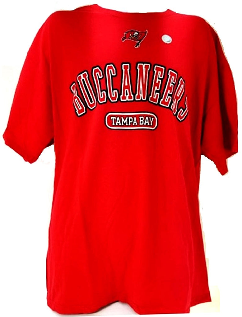 Tampa Bay Buccaneers Red Text T-Shirt Adult Men's Big & Tall XXL