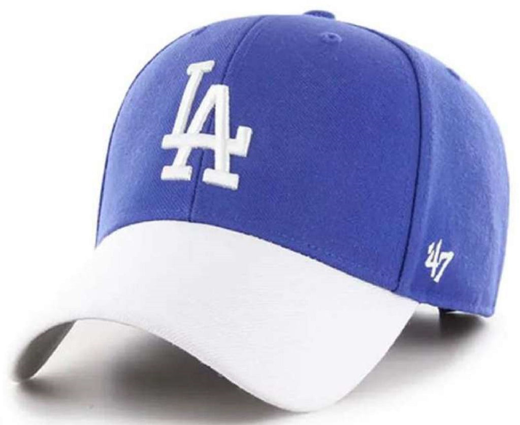 47 Los Angeles Dodgers Gray Blue Clean Up Adjustable Hat, Adult One Size  Fits All