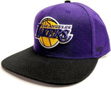 Los Angeles Lakers NBA '47 No Shot Captain Two Tone Flat Hat Cap Men's Snapback