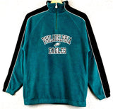 Philadelphia Eagles NFL Reebok 1/4 Zip Green Fleece Jacket Youth XL 18/20