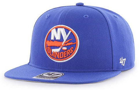 New York Islanders NHL '47 Blue No Shot Captain Flat Hat Cap Adult Men's Snapback