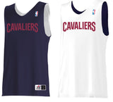 Cleveland Cavaliers NBA Alleson Basketball Reversible Jersey Navy White Men's XL