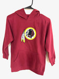 Washington Redskins NFL Reebok Youth Boys Throwback Hoodie Pullover Size 8 Small