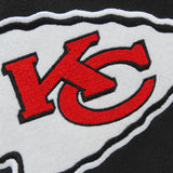 Kansas City Chiefs NFL Southpaw Black Embroidered Backpack School Bag. 18" x 12" x 6"