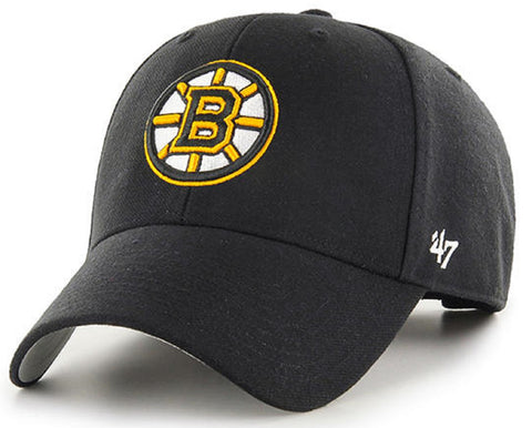 Boston Bruins NHL '47 MVP Black Primary Logo Hat Cap Adult Men's Adjustable