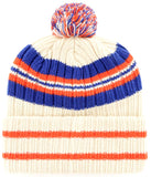 New York Mets MLB '47 Natural Hone Patch Pom Knit Hat Cap Adult Winter Beanie