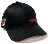 New Jersey Devils NHL MVP Black Broden Mesh Back Hat Cap Adult Men's Snapback Adjustable