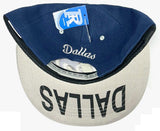 RMW Dallas City Fully Embroidered Blue Hat Cap Two Tone Script Flat Brim Men's Snapback