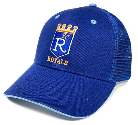 Kansas City Royals MLB MVP 1969 Cooperstown Vintage Throwback Blue Mesh Hat Cap Men's Snapback Adjustable