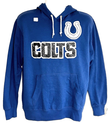 Indianapolis Colts NFL Reebok Vintage Blue Hoodie Pullover Sweater Men's Medium M