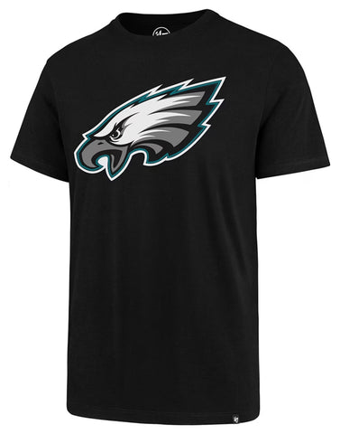 Philadelphia Eagles NFL '47 Black Primary Logo Club Tee T-Shirt Men's X-Large XL