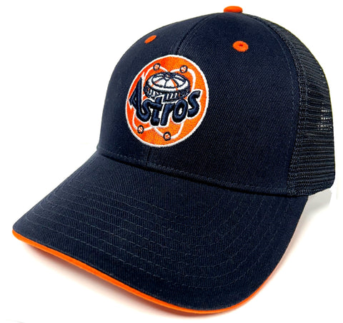 Houston Astros MLB MVP 1977 Cooperstown Vintage Throwback Navy Blue Mesh Hat Cap Men's Snapback Adjustable