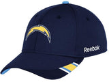 San Diego Chargers NFL Reebok Sideline Blue Coaches Hat Cap Bolt Logo Flex Fit