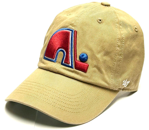 Quebec Nordiques Franchise Vintage Khaki Hat Cap Adult Men's Fitted Medium - M