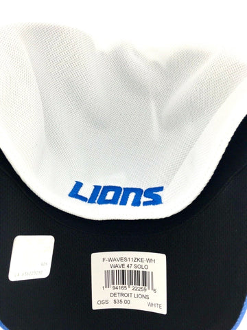 Detroit Lions NFL '47 Wave Solo White Structured Hat Cap Adult