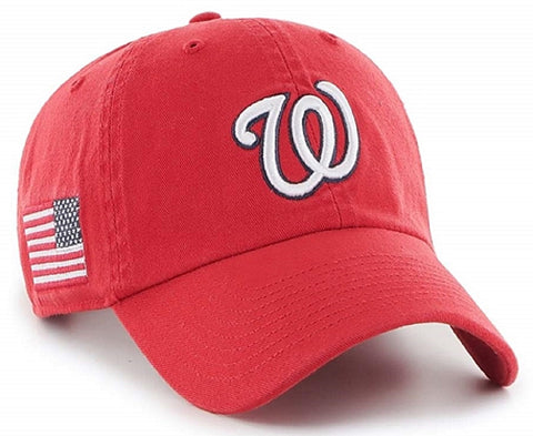 Washington Nationals MLB '47 Heritage USA Flag Clean Up Hat Cap