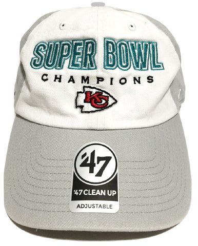 Kansas City Chiefs '47 Super Bowl LVII Side Patch Clean Up Adjustable Hat -  Charcoal