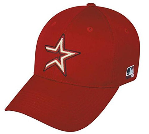Houston Astros MLB Throwback Retro Hat Cap Red/Gold Star Adult