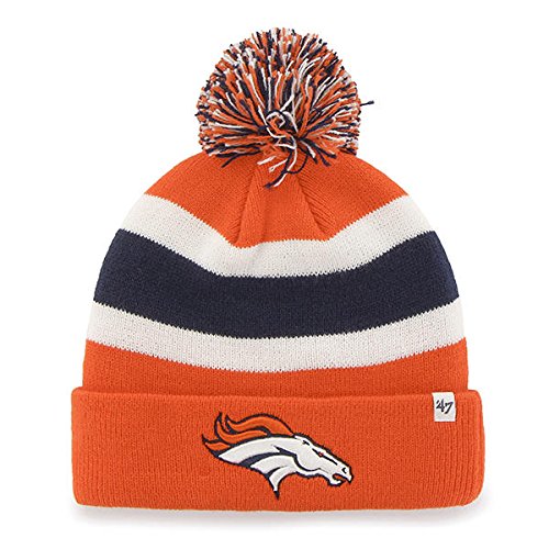 Denver Broncos NFL '47 Baraka Throwback Vintage Pom Knit Hat Cap