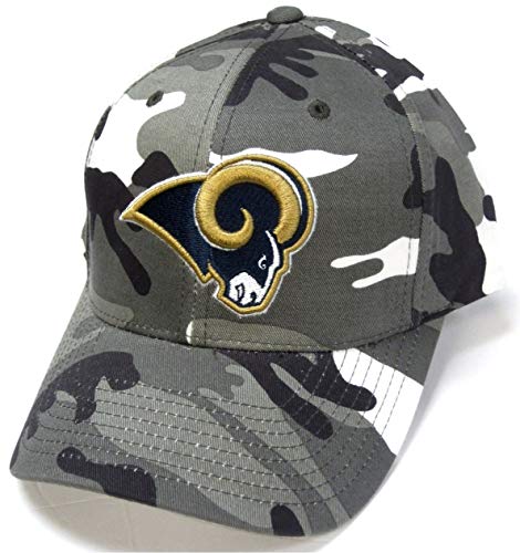 NFL Team Apparel Los Angeles Rams Gray White Woodland Camo Hat Cap Adu –  East American Sports LLC