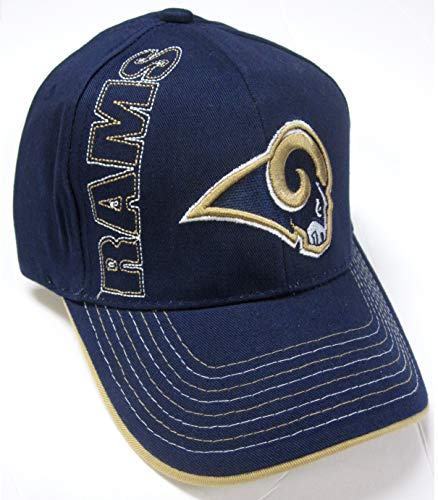 St Louis Rams Hat Mens Adjustable Blue NFL Football Cap Sports Logo